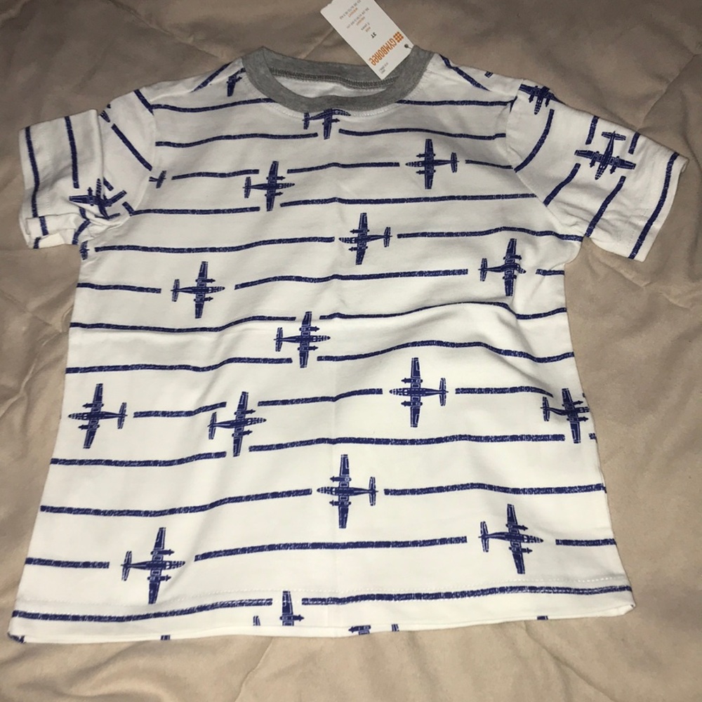 Toddler boy airplane top